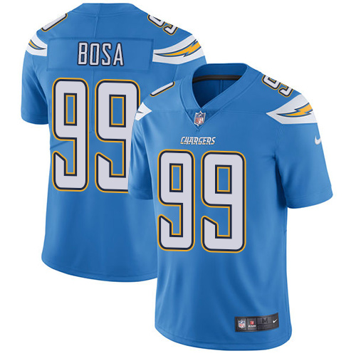 Nike Chargers #99 Joey Bosa Electric Blue Alternate Men's Stitched NFL Vapor Untouchable Limited Jersey - Click Image to Close